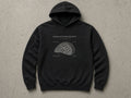 Cross-Section Society Hoodie – black hoodie mock-up
