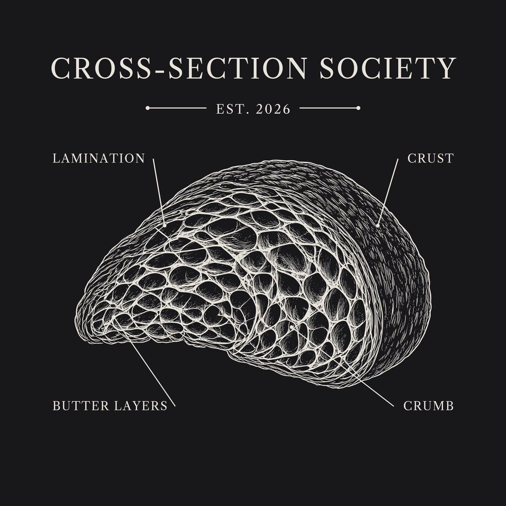 Cross-Section Society Hoodie – full front print design