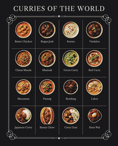 Curries of the World T-Shirt – full front print design