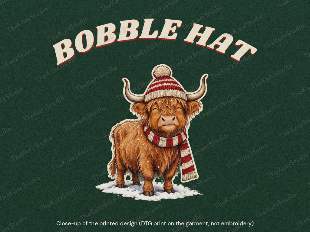 Bobble Hat Weather hoodie – print close-up