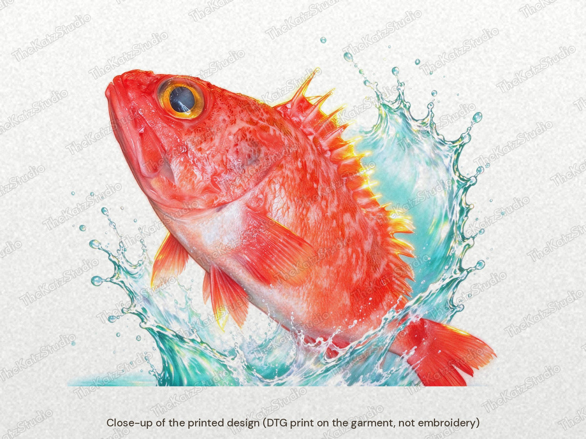 Catch of the Day splash sweatshirt – fish close-up
