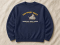 The Night Shift: Dark by Half Four sweatshirt – flat lay, Oxford Navy