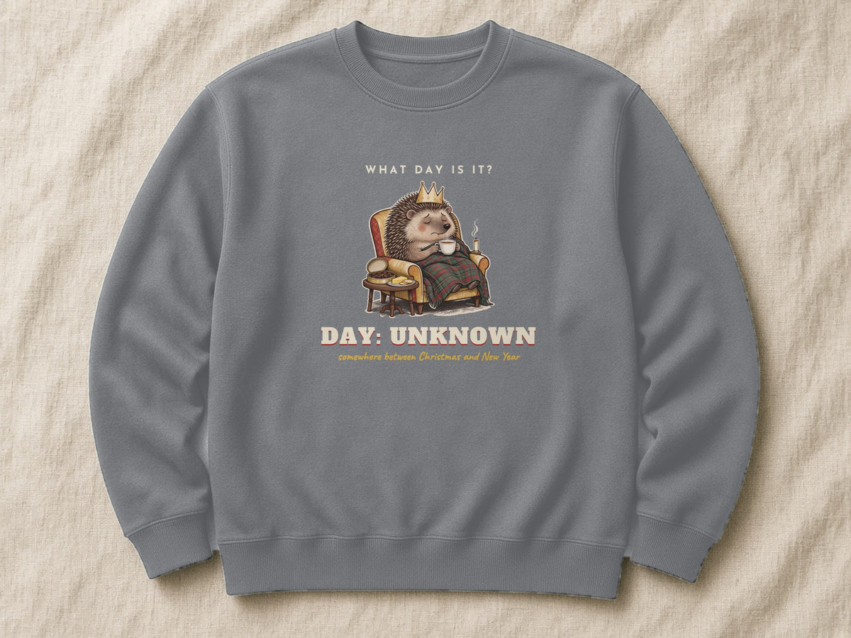 Day: Unknown sweatshirt – flat lay, Steel Grey