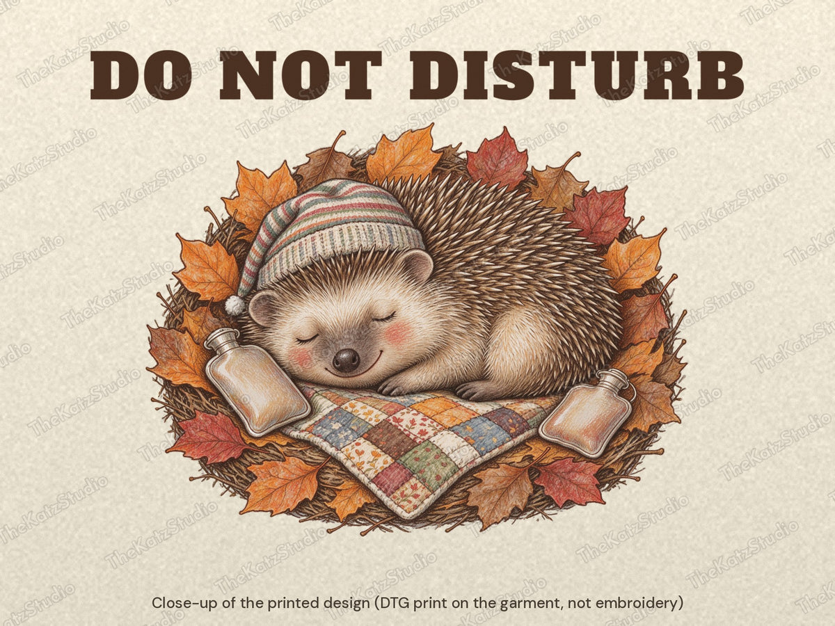 Do Not Disturb Until March T-shirt – print close-up