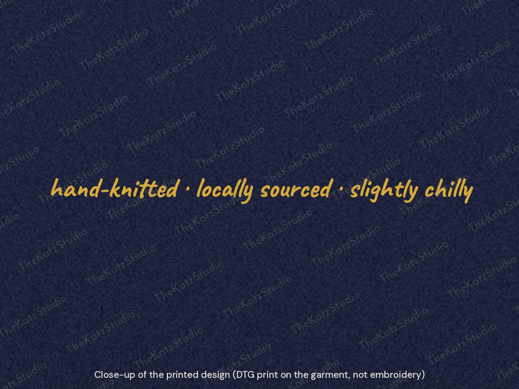 100% My Own Wool hoodie – lettering close-up