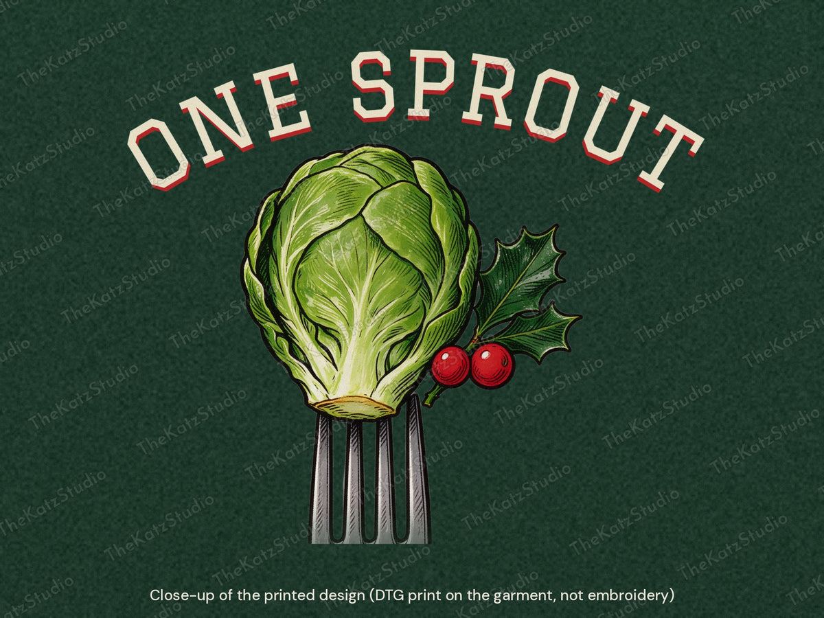 One Sprout Minimum sweatshirt – print close-up