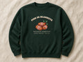 Pigs in Blankets Rationing Committee sweatshirt – flat lay, Bottle Green