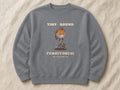 Tiny, Round, Territorial sweatshirt – flat lay, Steel Grey