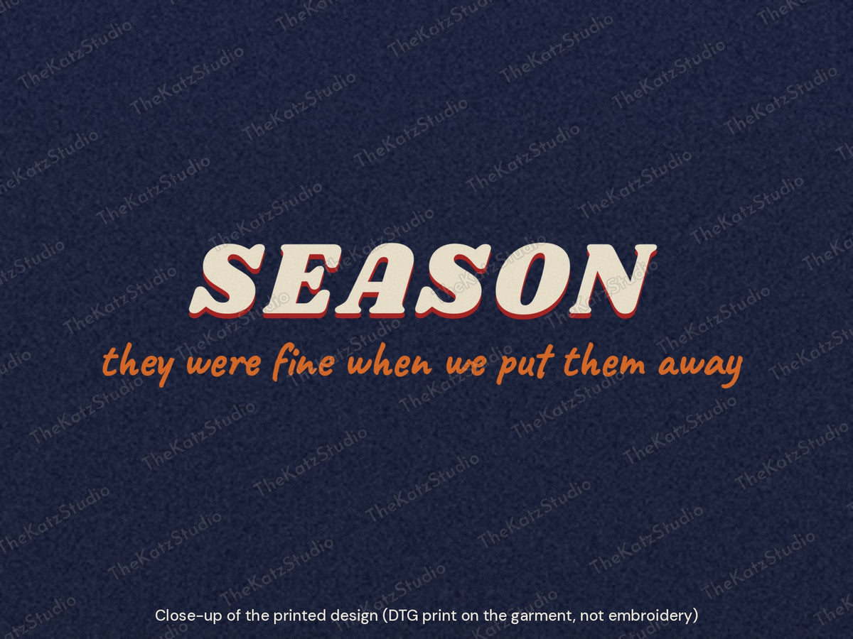 Untangling Season hoodie – lettering close-up