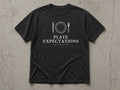 Plate Expectations T-Shirt – black tee mock-up